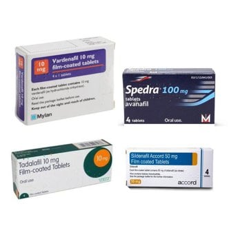 ED starter pack - vardenafil, spedra, tadalafil & sildenafil