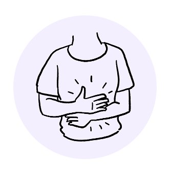 Stomach pain icon