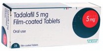 Tadafil film-coated tablets box