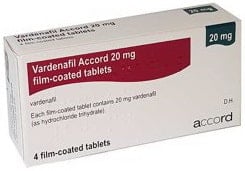 Vardenafil Accord 20mg tablets - Buy cheap ed treatment online