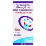 Paracetamol oral suspension cherry