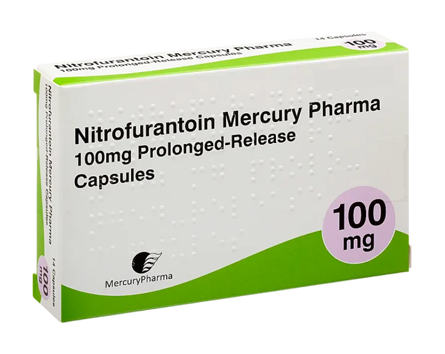 Nitrofurantoin 100mg capsules