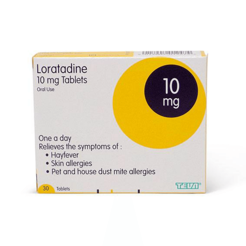 Loratadine 10mg tablet packaging