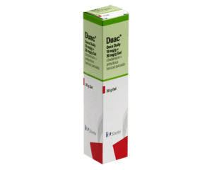 Duac 30g Gel packaging - buy acne treatment online