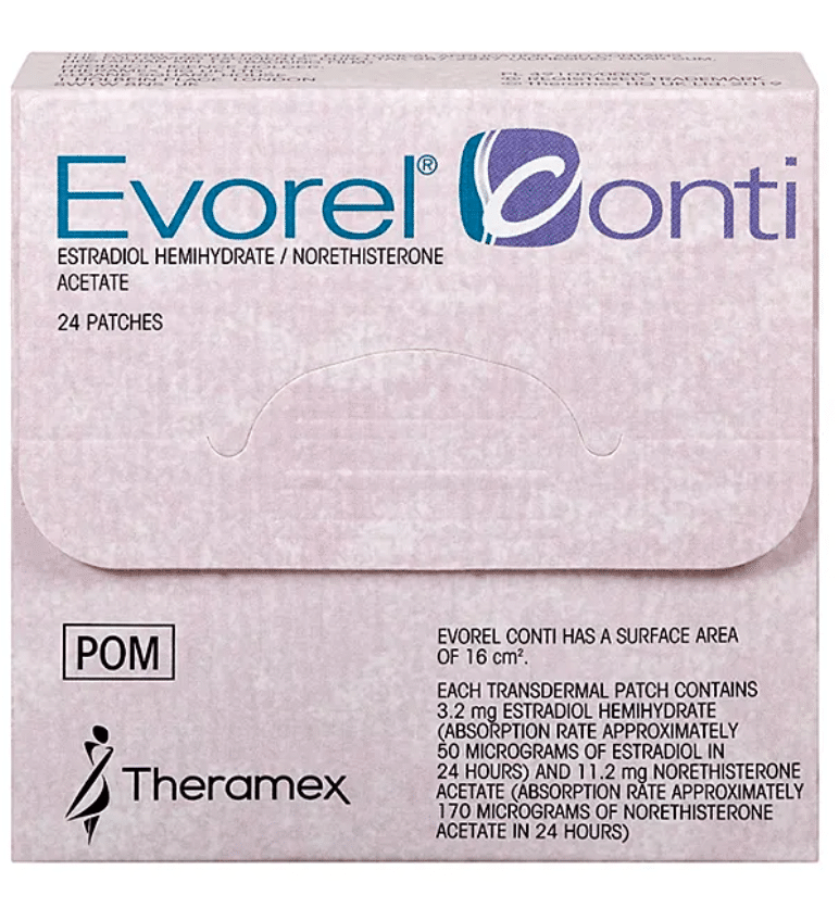 Evorel Conti patches - buy HRT treatment online