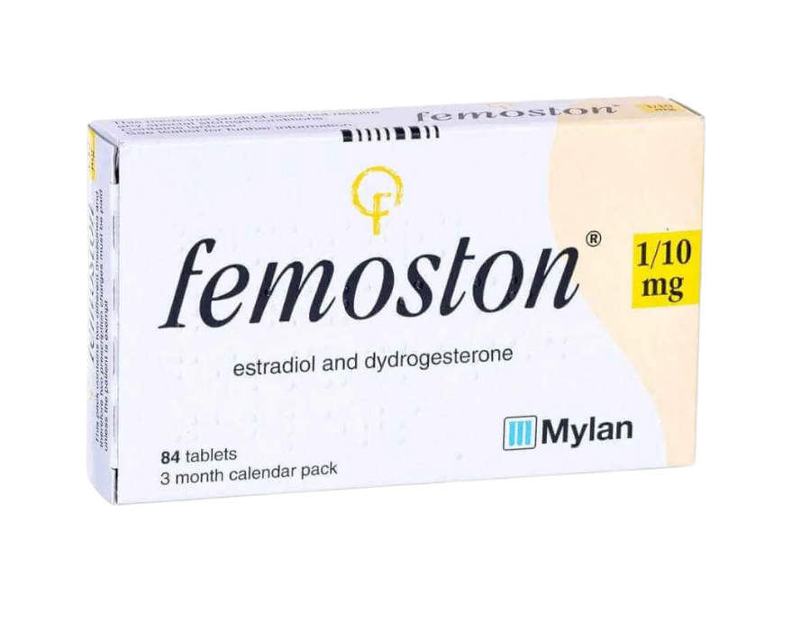 Femoston 1/10mg tablets packaging - buy HRT online