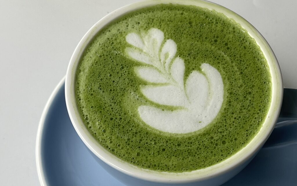 matcha tea landscape