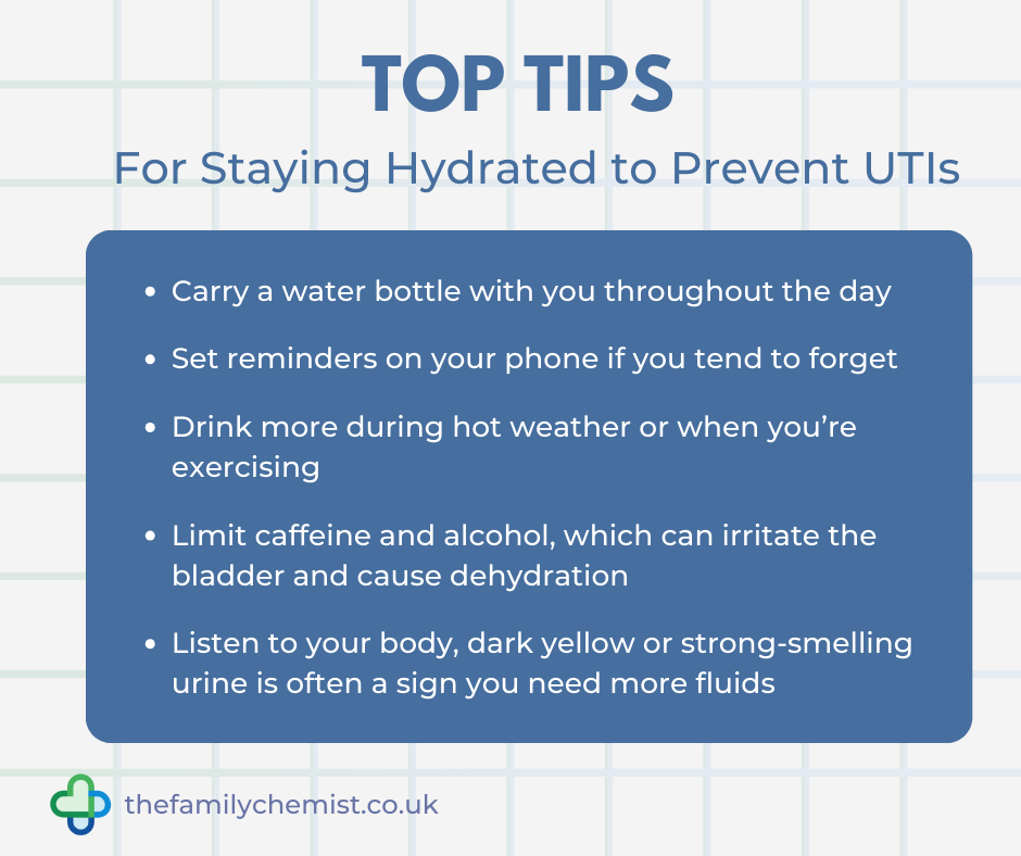 tips for hydration infographic