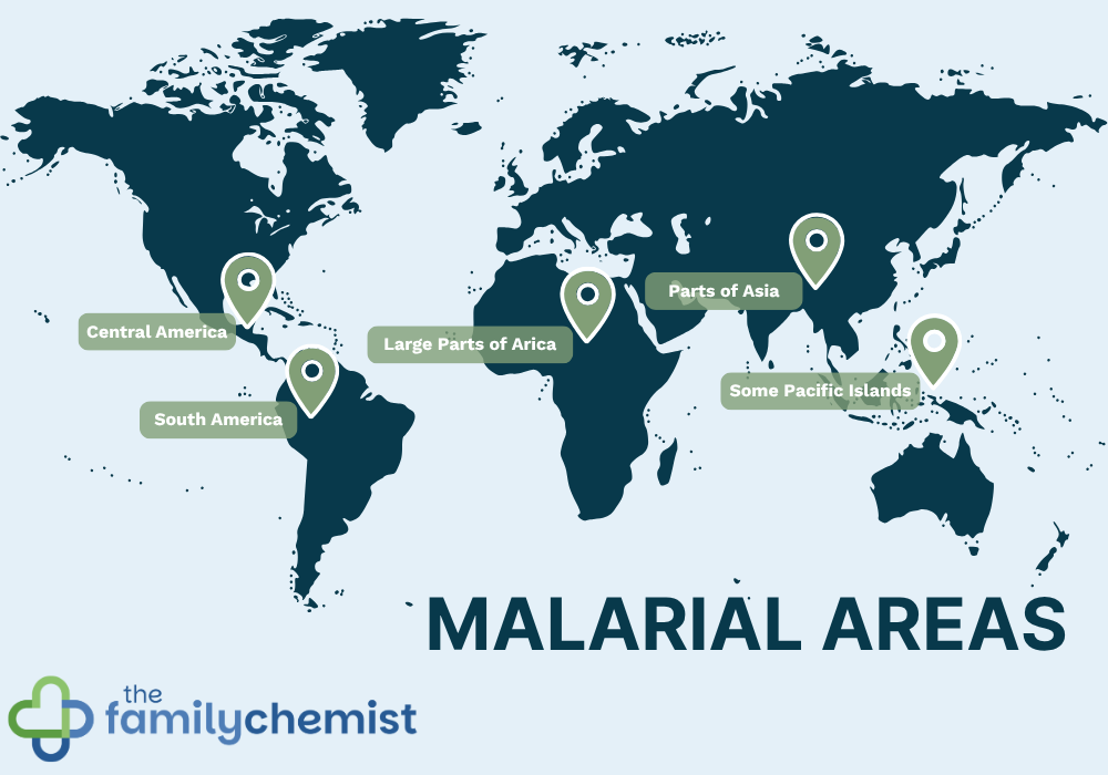 malaria areas
