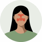 blocked sinuses graphic