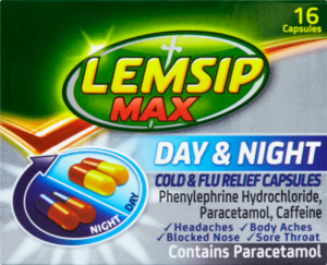Lemsip Day & Night Cold & Flu Relief 25mg/500mg/6.1mg Capsules (16)