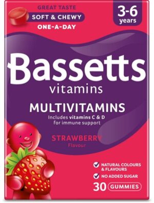 Bassetts MultiVitamin 3-6 Years Strawberry (30)