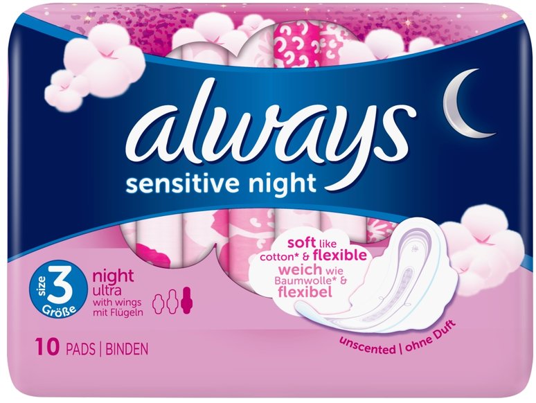 Always Sensitive Normal Ultra Winged Sanitary Pads Size 3 (10)