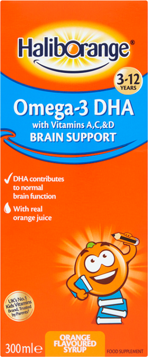 Haliborange Omega-3 Orange Syrup (300ml)