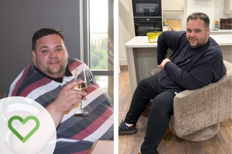 George before and after weight loss transformation