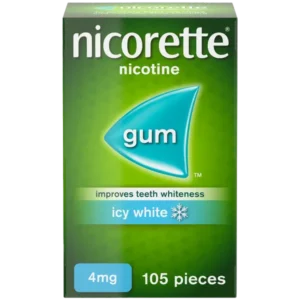Nicorette Icy White Chewing Gum 4mg (105 Pieces)