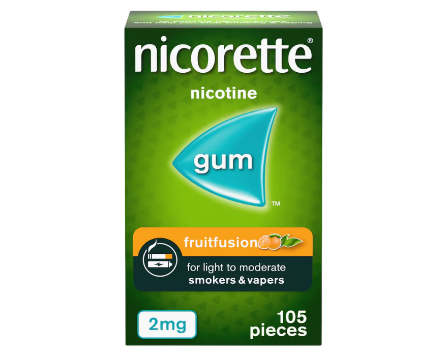 Nicorette FruitFusion Gum 2mg (105 Pieces)