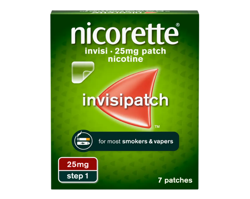 Product Pic - nicorette invisipatch 25mg step 1