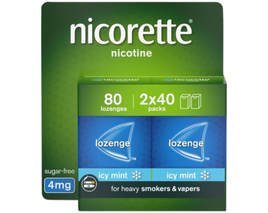 Nicorette Mint Lozenges 4mg (80 Lozenges)