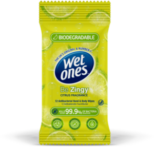 Wet Ones Biodegradable Be Zingy Wipes (12)
