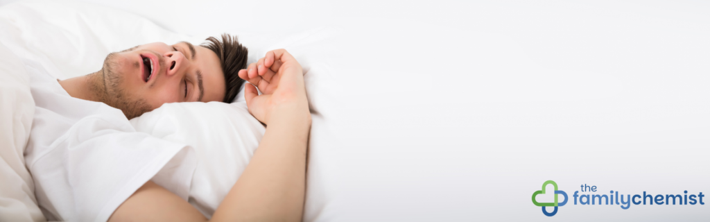 picture of snoring man