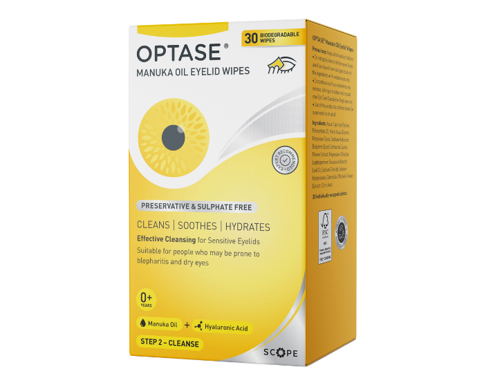 Product Pic - Optase Manuka Eye Wipes