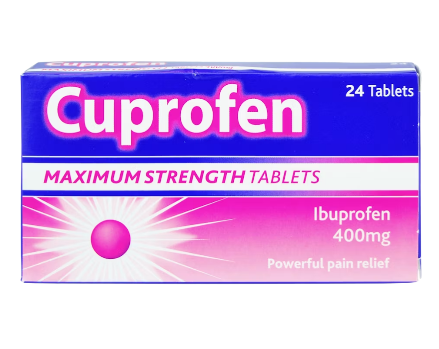 Product Pic - cuprofen 400mg tablets 24 pack