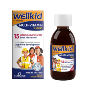 Vitabiotics Wellkid Multivitamin Liquid 4-12yrs (150ml)