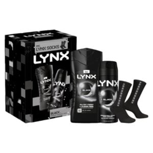 Lynx Black Bodyspray & Bodywash Duo with Socks Gift Set