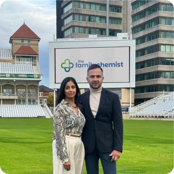 Directors Sunny and Nikita at Trent Bridge announcing partnership